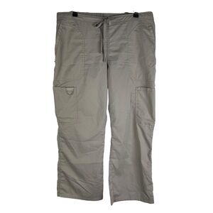 Cherokee‎ Workwear Elastic Waistband Short Scrub Pants Women's Medium Tan